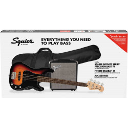 Squier Pack Affinity Series Precision Bass PJ - 3-Color Sunburst