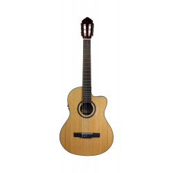 Cort AC160CFTLNAT - Guitare électro-classique  Ac160cf Ebene Macassar