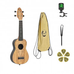 Keiki K3-SPM - Ukulele Soprano Keiki Spalted Maple