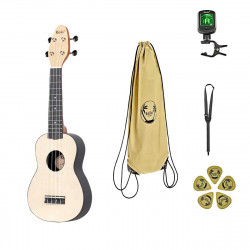 Keiki K2-MAP-L - Pack Ukulele Soprano Keiki Erable Lh