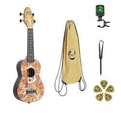 Keiki K2-VP - Pack Ukulele Soprano Keiki Voodoo Puppet