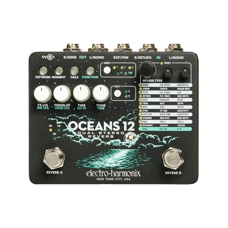 Electro Harmonix Oceans 12 - Pédale de reverb