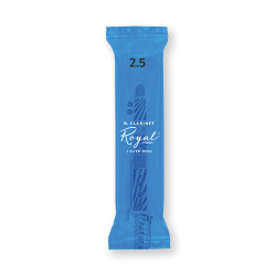 D'Addario RCB0125-B25 - Anches clarinette si bémol Royal, force 2,5, 25 anches