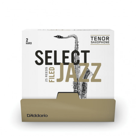D'Addario RSF01ASX2H-B25 - Anches saxophone alto Select Jazz,  française, force 2, boîte de 25