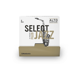 D'Addario RSF01ASX2H-B25 - Anches saxophone alto Select Jazz,  française, force 2, boîte de 25