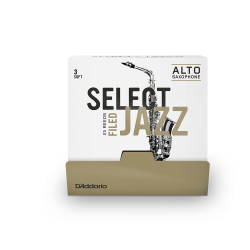 D'Addario RSF01ASX3S-B25 - Anches saxophone alto Select Jazz,  française, force 3, boîte de 25