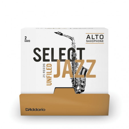 D'Addario RRS01ASX2H-B25 - Anches Select Jazz saxophone alto – américaine, Force 2, Boîte de 25