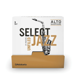 D'Addario RRS01ASX3S-B25 - Anches saxophone alto Select Jazz, américaine, force 3, boîte de 25