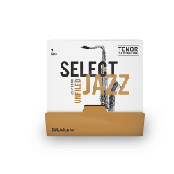 D'Addario RRS01TSX2H-B25 - Anches Select Jazz saxophone ténor, américaine, force 2, boîte de 25