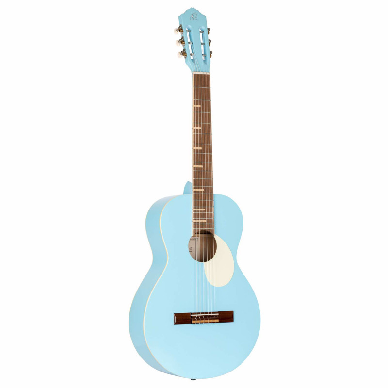 Ortéga RGA-SKY - Guitare classique forme Parlor série Gaucho - Bleu ciel brillant (+housse)