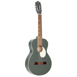 Ortéga RGA-PLT - Guitare classique forme Parlor série Gaucho - Gris platine brillant