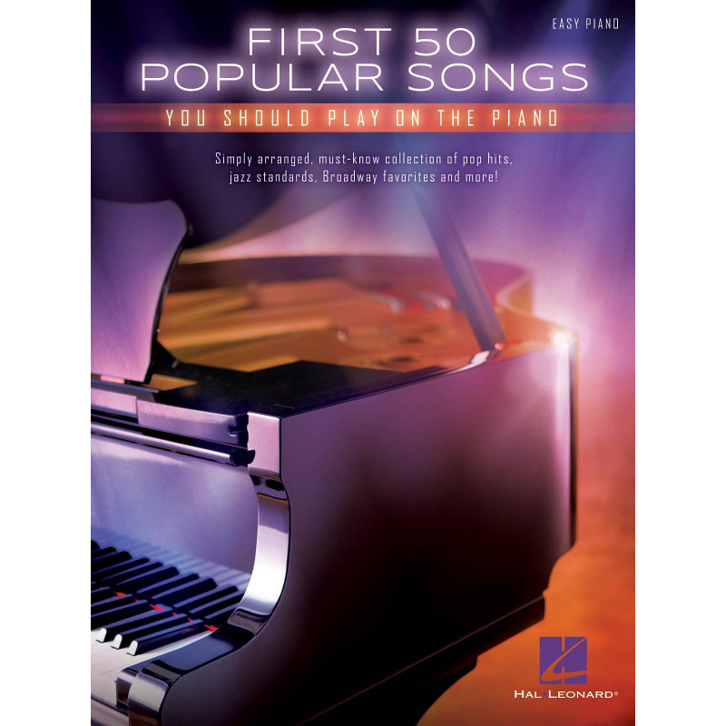 First 50 Popular Songs - Partitions pour piano
