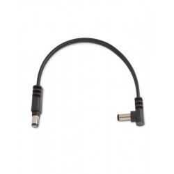 RockBoard Câble d'alimentation plat coudé/droit - 15 cm - Black