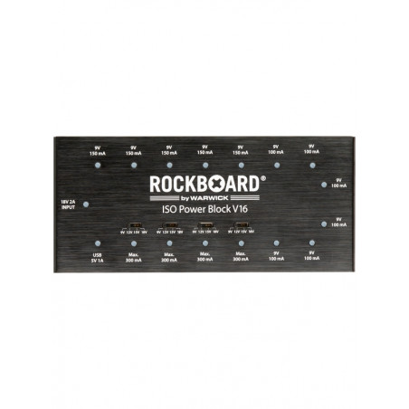RockBoard Power Block ISO 16 prises de 9/12/15/18v