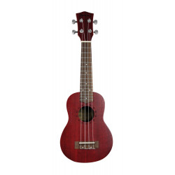 Alabama FZU-110RD - Ukulele Soprano - Rouge (+ housse)