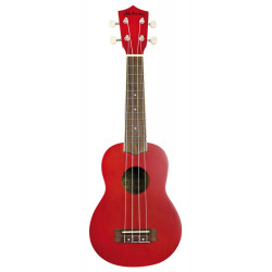 Alabama FZU-003RD - Ukulele Soprano - Rouge (+ housse)