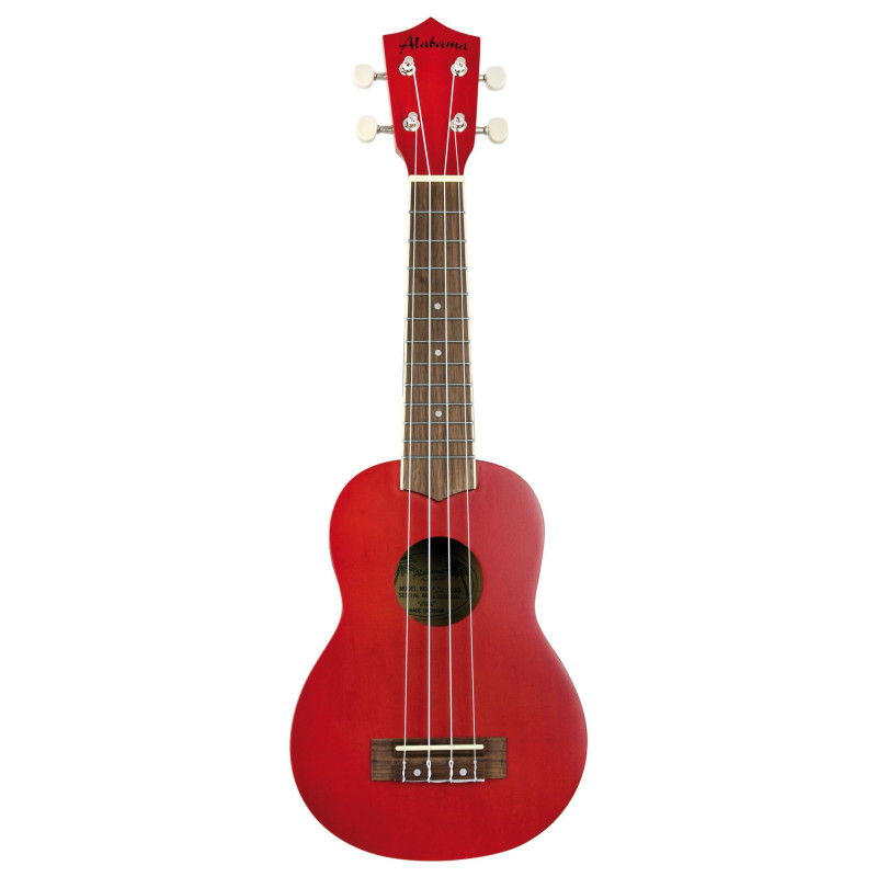 Alabama FZU-003RD - Ukulele Soprano - Rouge (+ housse)