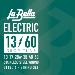 Labella DT13 - Jeu de cordes guitare électrique Drop Tune - 13-60