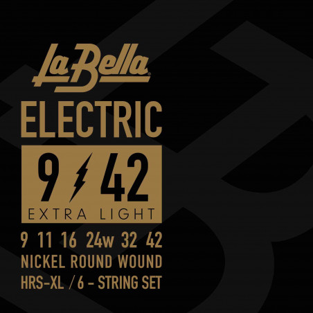 Labella HRS-XL - Jeu de cordes guitare électrique extra light - 9-42