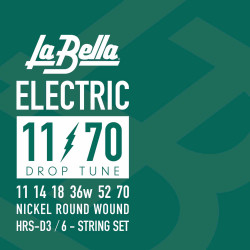 Labella HRS-D3 - Jeu de cordes guitare électrique Drop Tune - 11-70