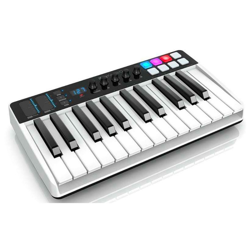 IK Multimedia iRig Keys I/O 25 - Clavier contrôleur midi 25 touches pour Mac, PC et iOs