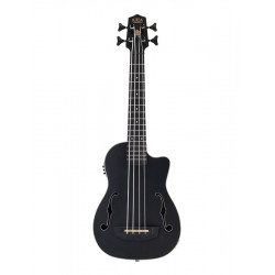 Kala UBASS-JYMN-BK-FS - U-Bass électro-acoustique acajou Journeyman - Noir (+housse)