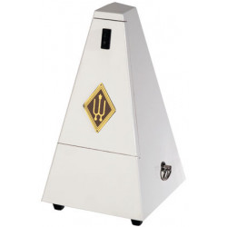 Wittner 807WH - Métronome modèle Maelzel bois, blanc brillant