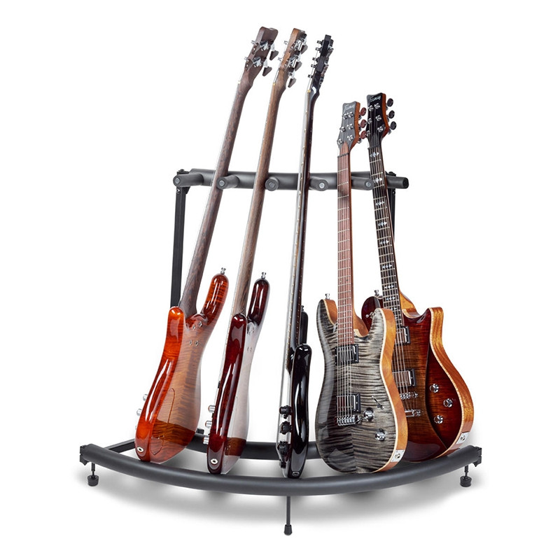 RockStand 20885-B1 -  Rack à angle pour 5 guitares / basses
