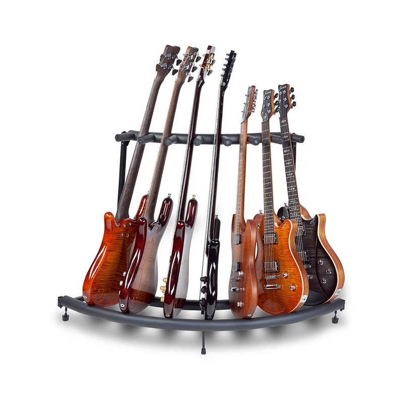 RockStand 20887-B1 -  Rack à angle pour 7 guitares / basses