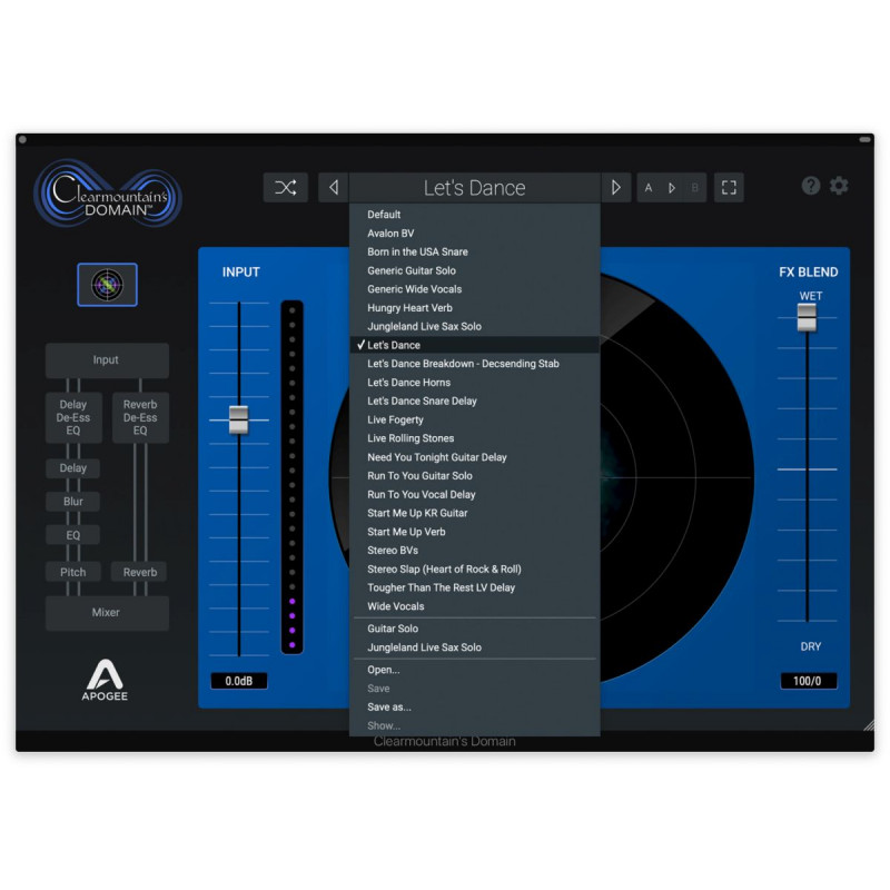 Apogee Electronics Inc. CLEARMOUNTAIN'S DOMAIN - Plugin AAX Native, AU et VST3 pour Mac et Windows