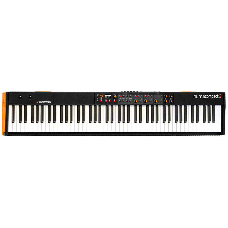 Studiologic NUMA COMPACT 2 - Piano numérique 88 notes toucher semi-lesté - amplification 2x10 W