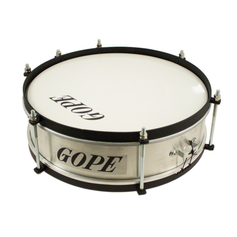 Gope Percussion - CA1210AL-HBK - Caixa Alu Tarol 12" Cercle Noir - 10cm Profondeur