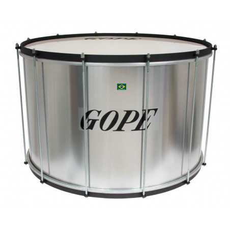 Gope Percussion - SU2440AL-HBK - Surdo Alu 24" Cercle Noir - 40cm Profondeur