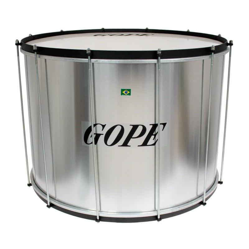 Gope Percussion - SU2445AL-HBK - Surdo Alu 24" Cercle Noir - 45cm Profondeur
