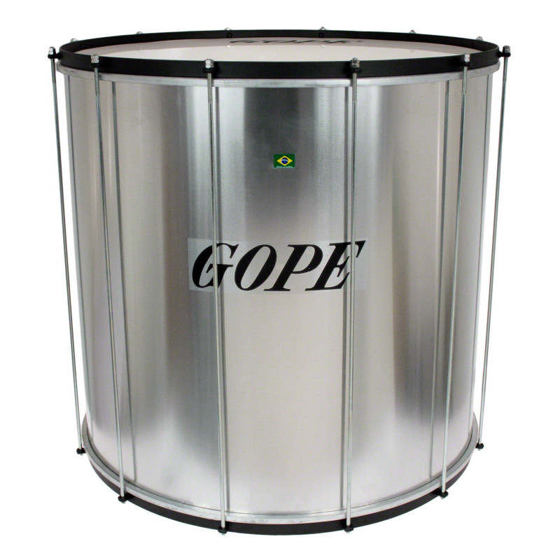 Gope Percussion - SU2460AL-HBK - Surdo Alu 24" Cercle Noir - 60cm Profondeur