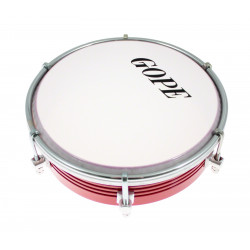 Gope Percussion - TAM6AL6-R - Tamborim 6" Alu Rouge 6 Tirants