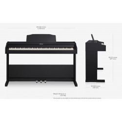 Roland RP102-BK - Piano numérique meuble - noir