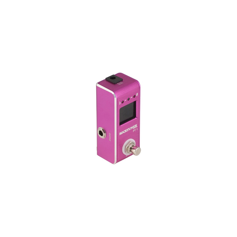 RockTuner PT1-HP - Pédale accordeur chromatique  Hot Pink