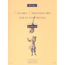 Oeuvres originales des 17ème et 18ème siècles pour flûte et basse - 1er recueil