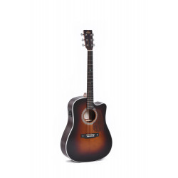 Sigma DTC-1E-SB - Guitare électro-acoustique Dreadnought - Sunburst brillant