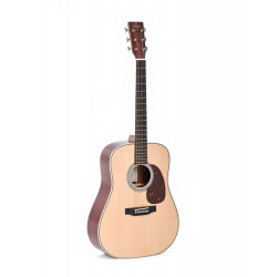 Sigma DCO-28H - Guitare acoustique Dreadnought série limitée - Naturel brillant (+ étui)