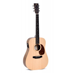 Sigma DSME - Guitare électro-acoustique Dreadnought short scale - Naturel satiné