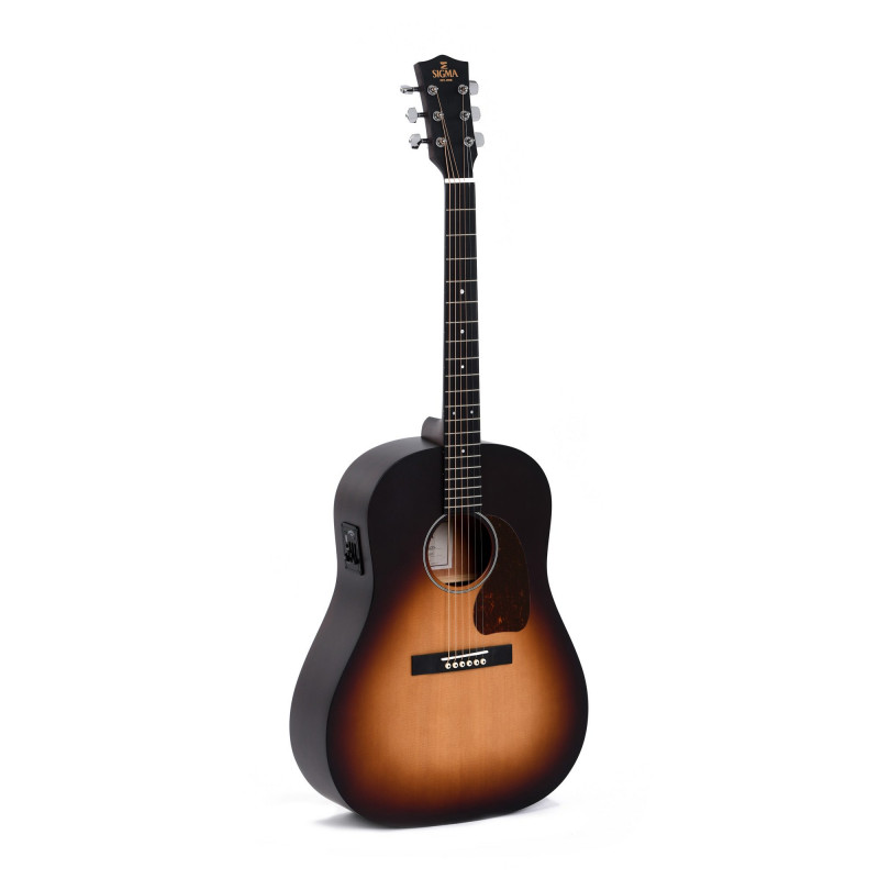 Sigma JM-SGE - Guitare électro-acoustique Dreadnought slope shoulder - Sunburst satiné