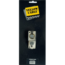 Yellow Câble XLR04 - 2 fiches XLR femelle 3 broches