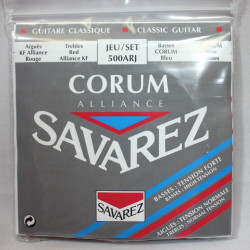 Savarez 500ARJ Corum Alliance rouge/bleu tirant normal/fort - Jeu de cordes guitare classique