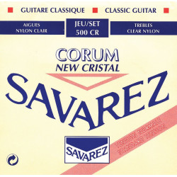 Savarez 500CR Cristal Corum Rouge Tirant Normal - Jeu de cordes guitare classique