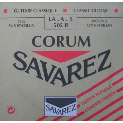 Savarez 505R Corum Alliance rouge - Corde LA tirant normal - guitare classique