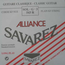 Savarez 543R Alliance rouge - Sol tirant normal - Corde au détail guitare classique