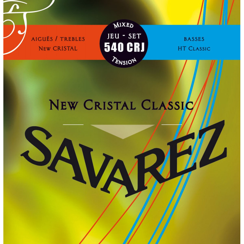 Savarez 540CRJ Cristal Classic Rouge/Bleu Tirant normal/fort - Jeu de cordes guitare classique