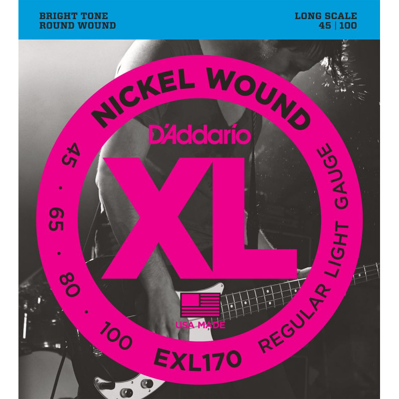 D'Addario EXL170 - Soft 45-100 - Jeu de cordes guitare basse